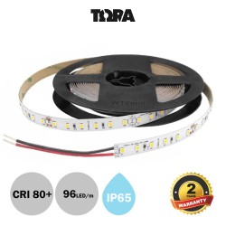Ταινία Led Αυτοκόλλητη 17W 24V IP65 TΩRA 5 μέτρα Ψυχρό Λευκό 6000K CUBALUX