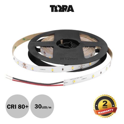 Ταινία Led TΩRA 12V 4,2 Watt IP20 Θερμό λευκό 3000K - 5 μέτρα - CUBALUX