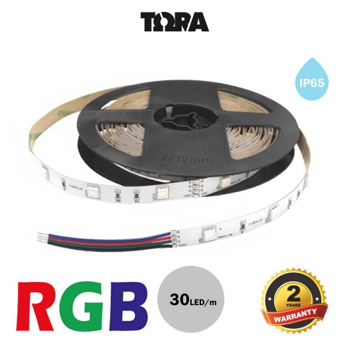 Ταινία Led Αυτοκόλλητη 7.2W 24V IP65 RGB TΩRA 5 μέτρα CUBALUX