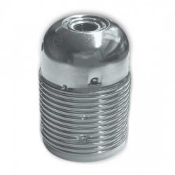 Ντουί E27 Μεταλλικό Με Σπείρωμα Και Γείωση Νίκελ - CUBALUX