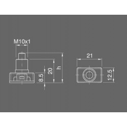 Διακοπτάκι Πατητό σε Λευκό ή Μαύρο - CUBALUX