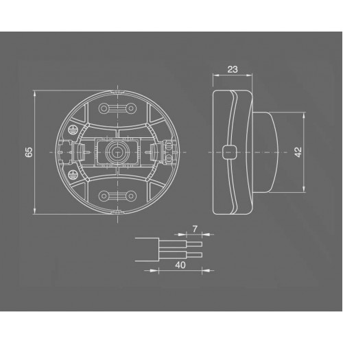 Διακοπτάκι Ενδιάμεσο Ποδός Πατητός Σε Διάφορα Χρώματα - CUBALUX