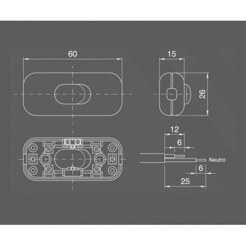 Διακοπτάκι Ενδιάμεσο Χειρός Χρυσό - CUBALUX