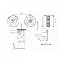 Ντουί G5 1880-G5/16-TR IP66 CUBALUX