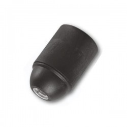 Ντουί E27 Θερμοπλαστικό Με Λείο Σώμα Λευκό - Μαύρο - CUBALUX