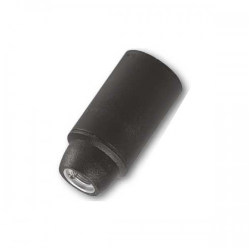 Ντουί E14 Θερμοπλαστικό Με Λείο Σώμα Λευκό - Μαύρο - CUBALUX