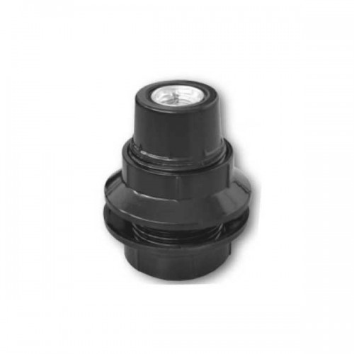 Ντουί E14 Θερμοπλαστικό Με Σπείρωμα και 2 Ροδέλες Λευκό - Μαύρο - CUBALUX