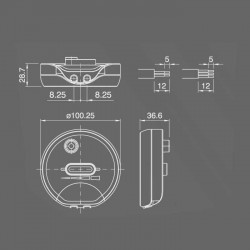 Dimmer Δαπέδου Universal  - CUBALUX