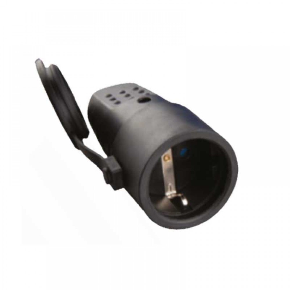 Φις Σούκο Θηλυκό Στεγανό IP44 Μαύρο - CUBALUX