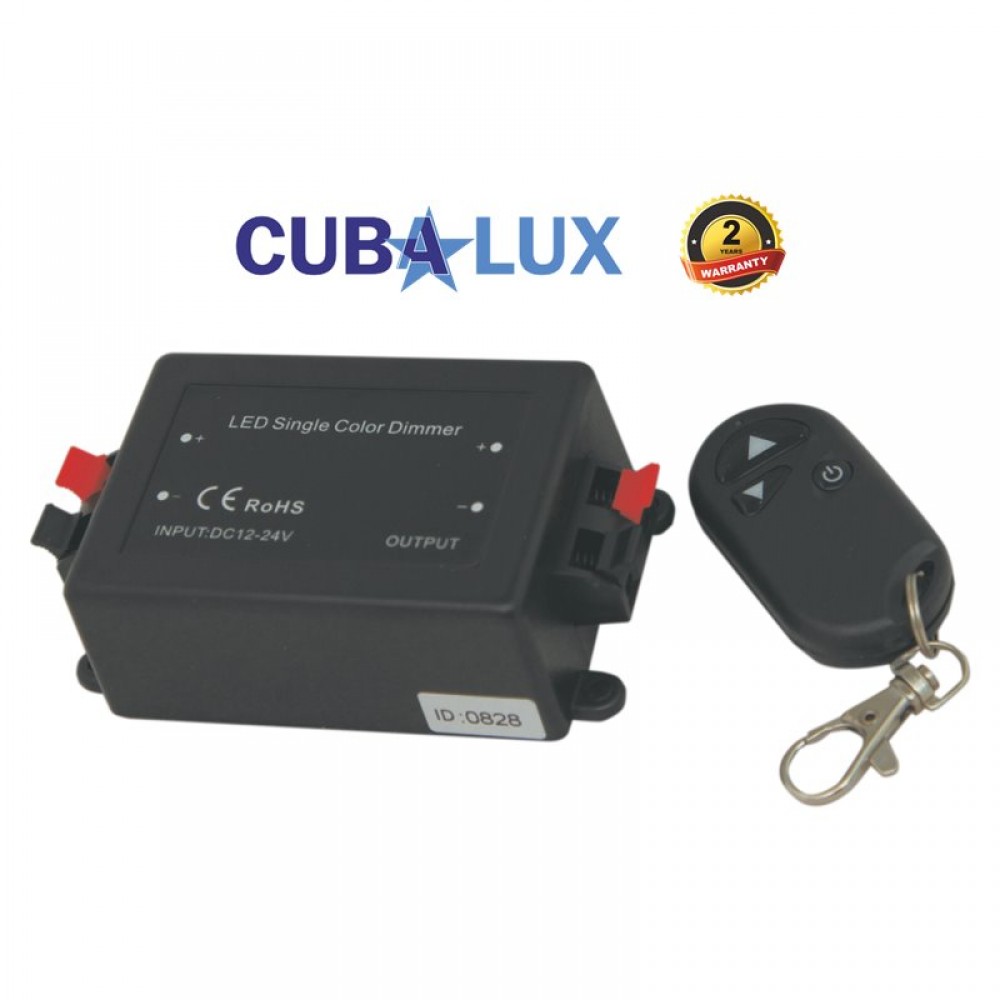 Dimmer RF 8A Με Χειριστήριο 12/24Vdc - Cubalux