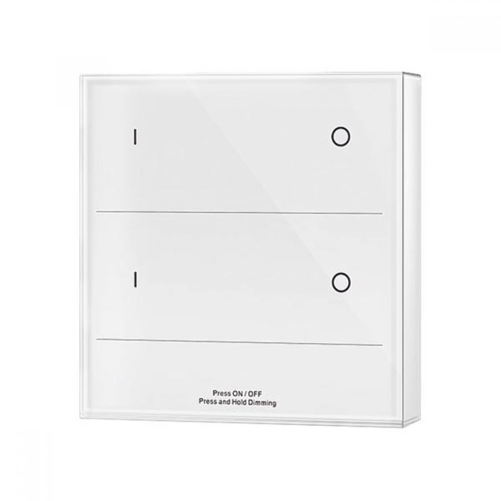 Ασύρματος Διακόπτης Αφής Dimming 2 Ζώνες (Λειτουργία Με Μπαταρία) - Cubalux