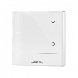 Ασύρματος Διακόπτης Αφής Dimming 2 Ζώνες (Λειτουργία Με Μπαταρία) - Cubalux