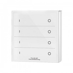 Ασύρματος Διακόπτης Αφής Dimming 4 Ζώνες (Λειτουργία Με Μπαταρία) - Cubalux