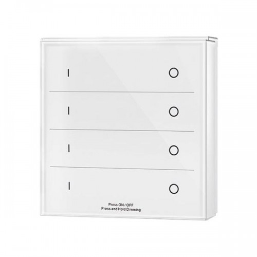 Ασύρματος Διακόπτης Αφής Dimming 4 Ζώνες (Λειτουργία Με Μπαταρία) - Cubalux