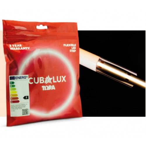 LED COB Ταινία TΩRA Dotless 9W 24V IP20 CRI 90 Θερμό Λευκό 3000K - 5 Μέτρα  - CUBALUX
