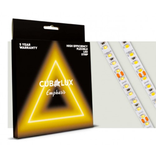 Ταινία Led Emphasis 24V 9.6 Watt IP20 Ψυχρό Λευκό 6500K - 5 μέτρα - CUBALUX