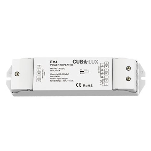 Ενισχυτής Σήματος 4 x 5 A Για RGB/RGBW Ταινία LED - Cubalux