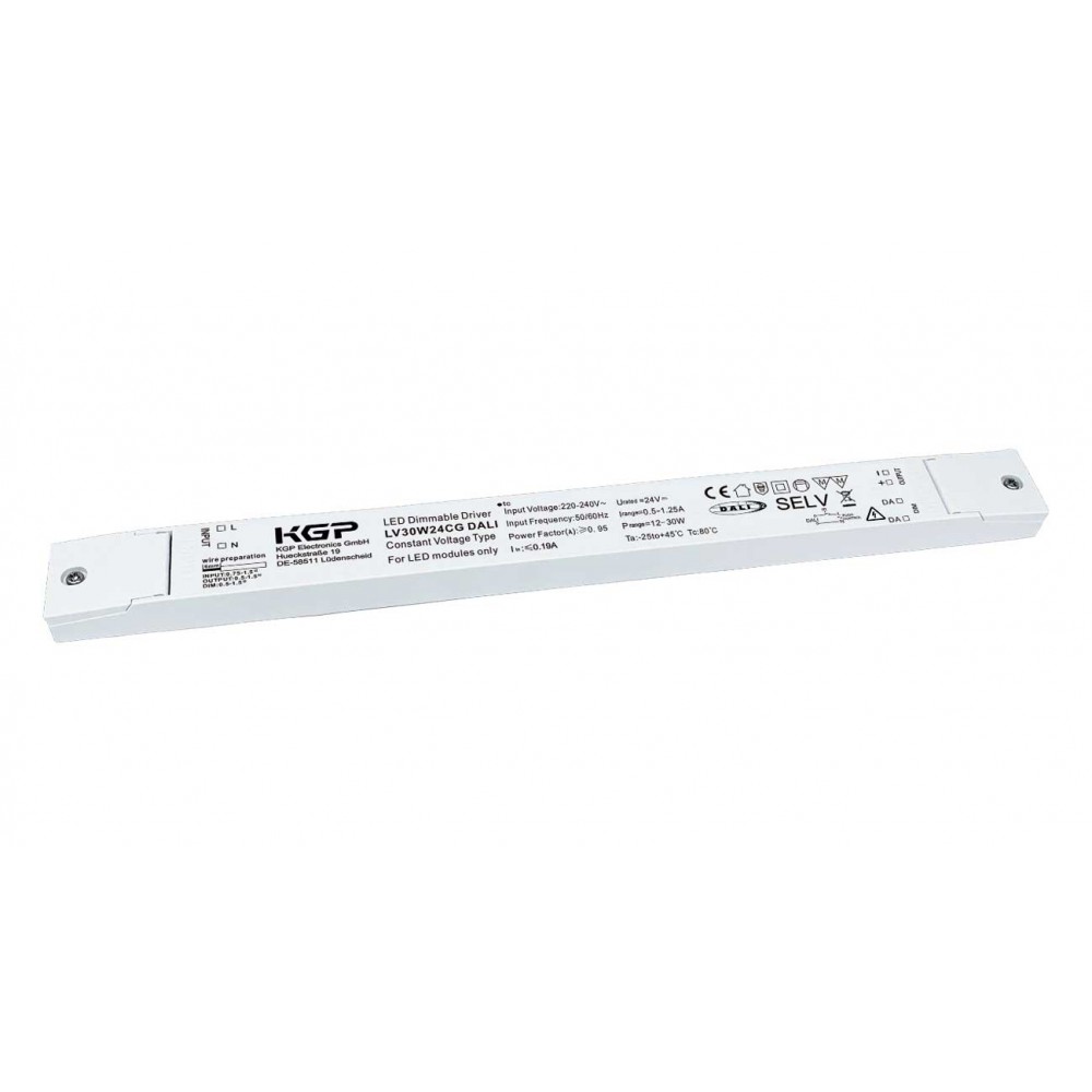 Dimmable LED Driver DALI Σταθερής Τάσης KGP 30W 24VDC IP20 - Cubalux