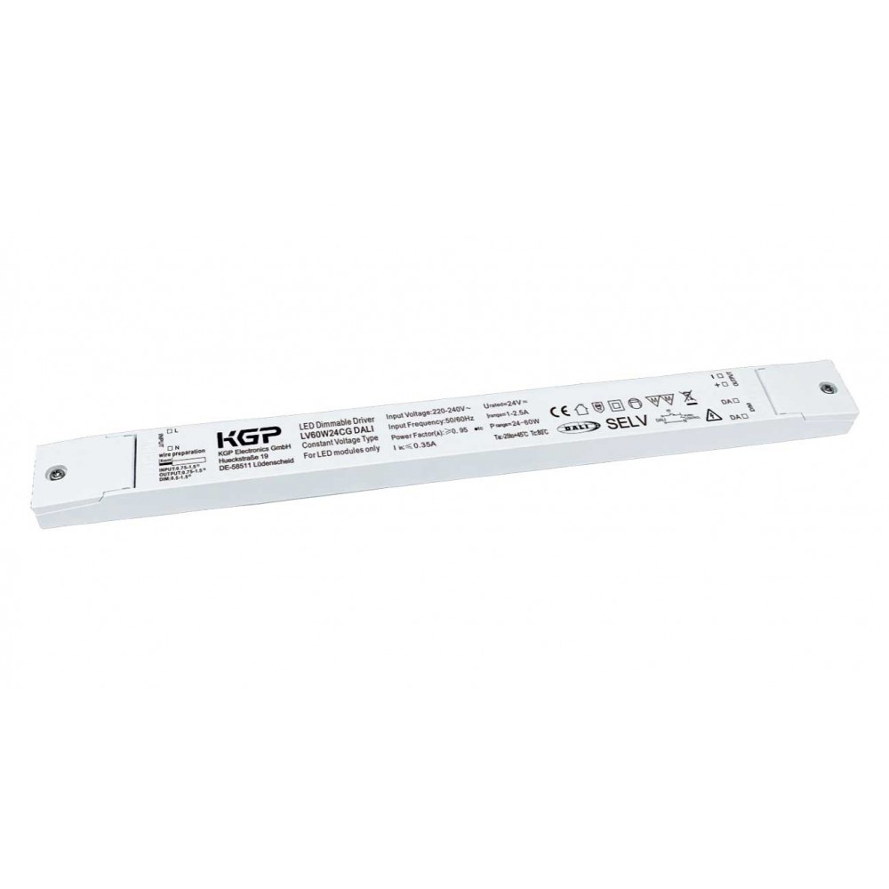 Dimmable LED Driver DALI Σταθερής Τάσης KGP 60W 24VDC IP20 - Cubalux