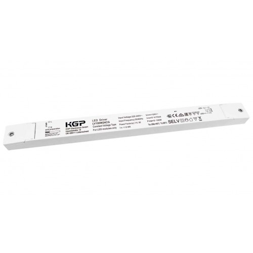 LED Driver Σταθερής Τάσης IP20 24V 100W KGP - Cubalux