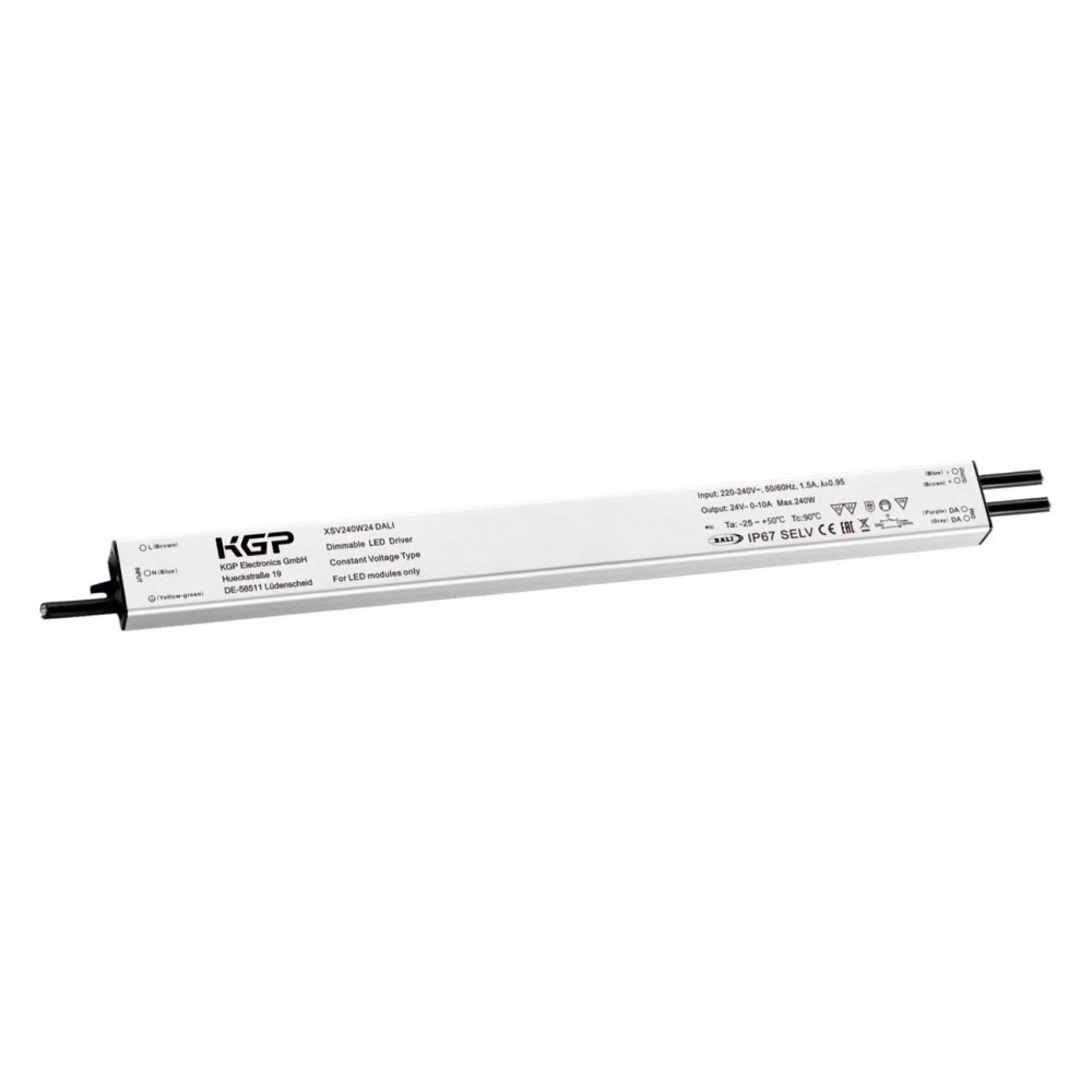 Dimmable LED Driver DALI Σταθερής Τάσης KGP 240W 24VDC IP67 - Cubalux