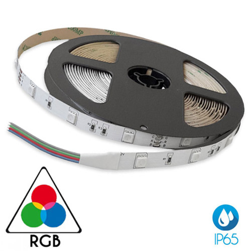 Ταινία Led Αυτοκόλλητη 7.2W 24V IP65 RGB TΩRA 5 μέτρα CUBALUX