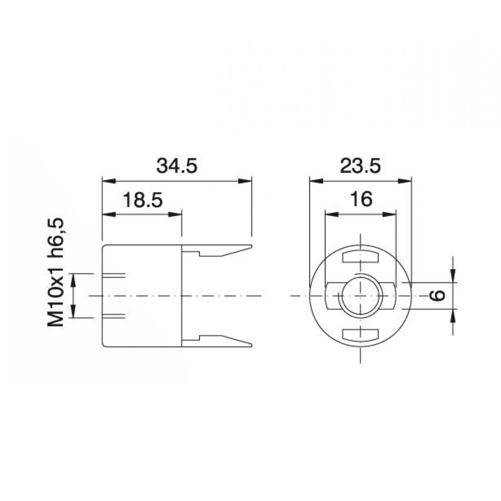 Καπάκι E14 Θερμοπλαστικό Με Σπείρωμα 10x1 - CUBALUX