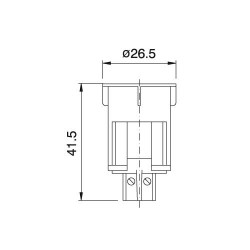 Κορμός Θερμοπλαστικός E14 Για Κερί Φαρδύ Φ27 Μαύρο- CUBALUX