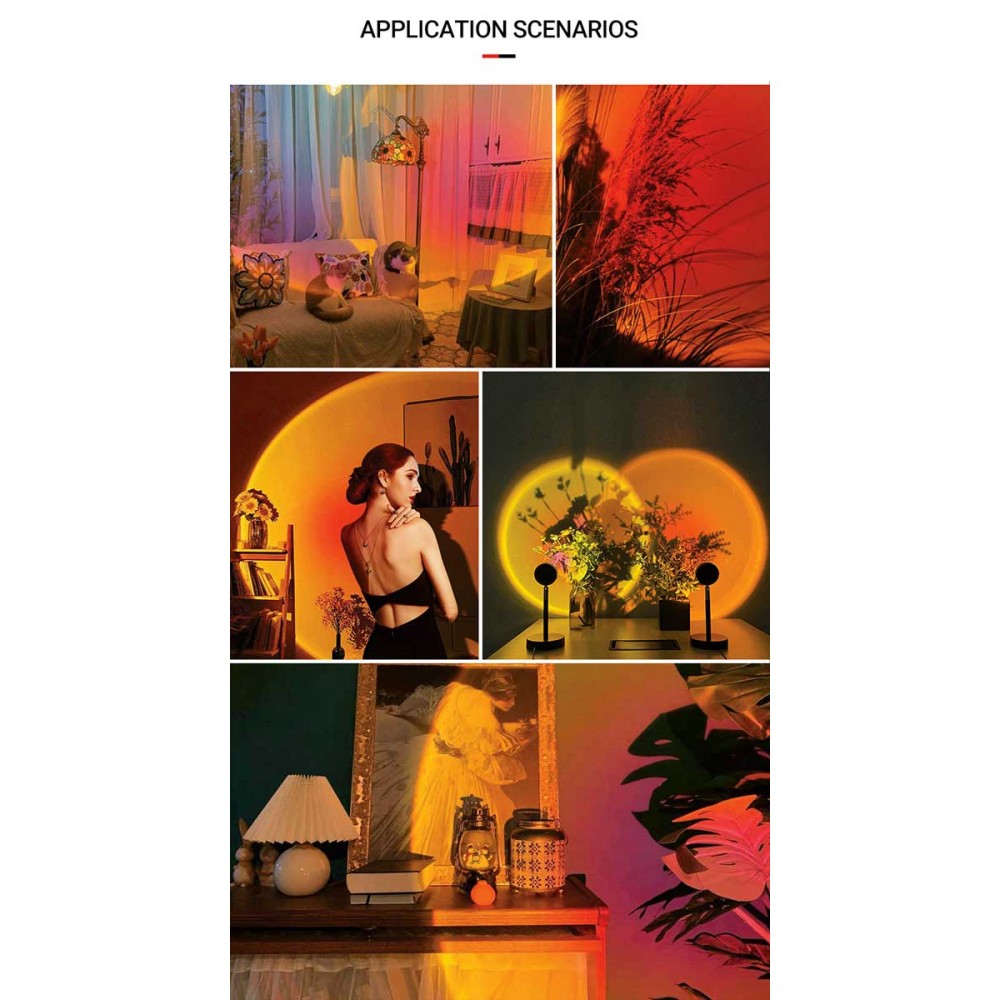 SUNSET & RGB Λάμπα Με Χειριστήριο 5V - Cubalux