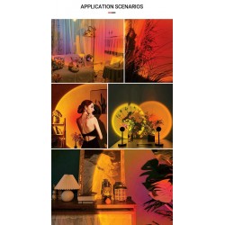 SUNSET & RGB Λάμπα Με Χειριστήριο 5V - Cubalux