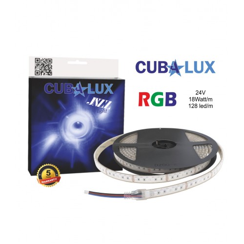 Ταινία Led JAZZ RGB 24V 18 Watt IP68 - 5 μέτρα - CUBALUX