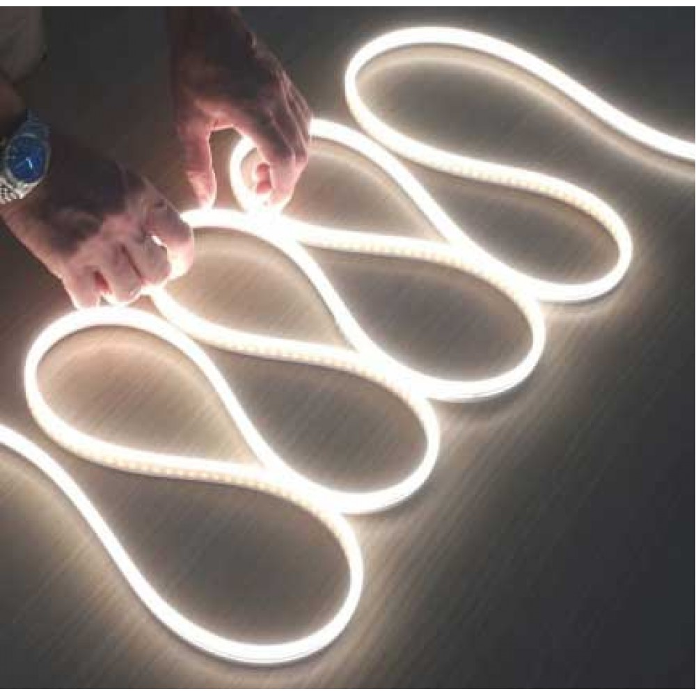 Neon Flex Πλαγίου Φωτισμού 6x13 12 Watt/m 24V IP67 5700K Ψυχρό Λευκό - 5 Μέτρα - Cubalux