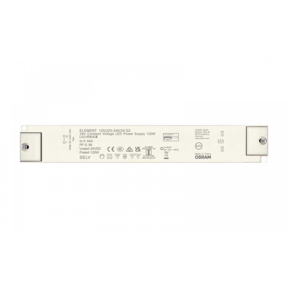 LED DRIVER ΣΤΑΘΕΡΗΣ ΤΑΣΗΣ OSRAM ELEMENT 120Watt 24Vdc IP20