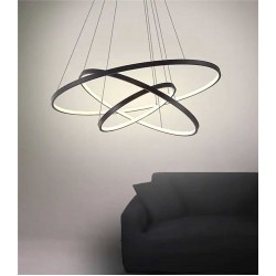 ΚΥΚΛΟΣ ΑΛΟΥΜΙΝΙΟΥ 600MM ΜΕ ΚΑΛΥΜΜΑ ΟΠΑΛ - ΦΩΤΙΣΜΟΣ ΕΣΩΤΕΡΙΚΑ - ΜΑΥΡΟ - Cubalux