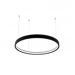 ΚΥΚΛΟΣ ΑΛΟΥΜΙΝΙΟΥ 600MM ΜΕ ΚΑΛΥΜΜΑ ΟΠΑΛ - ΦΩΤΙΣΜΟΣ ΕΣΩΤΕΡΙΚΑ - ΜΑΥΡΟ - Cubalux