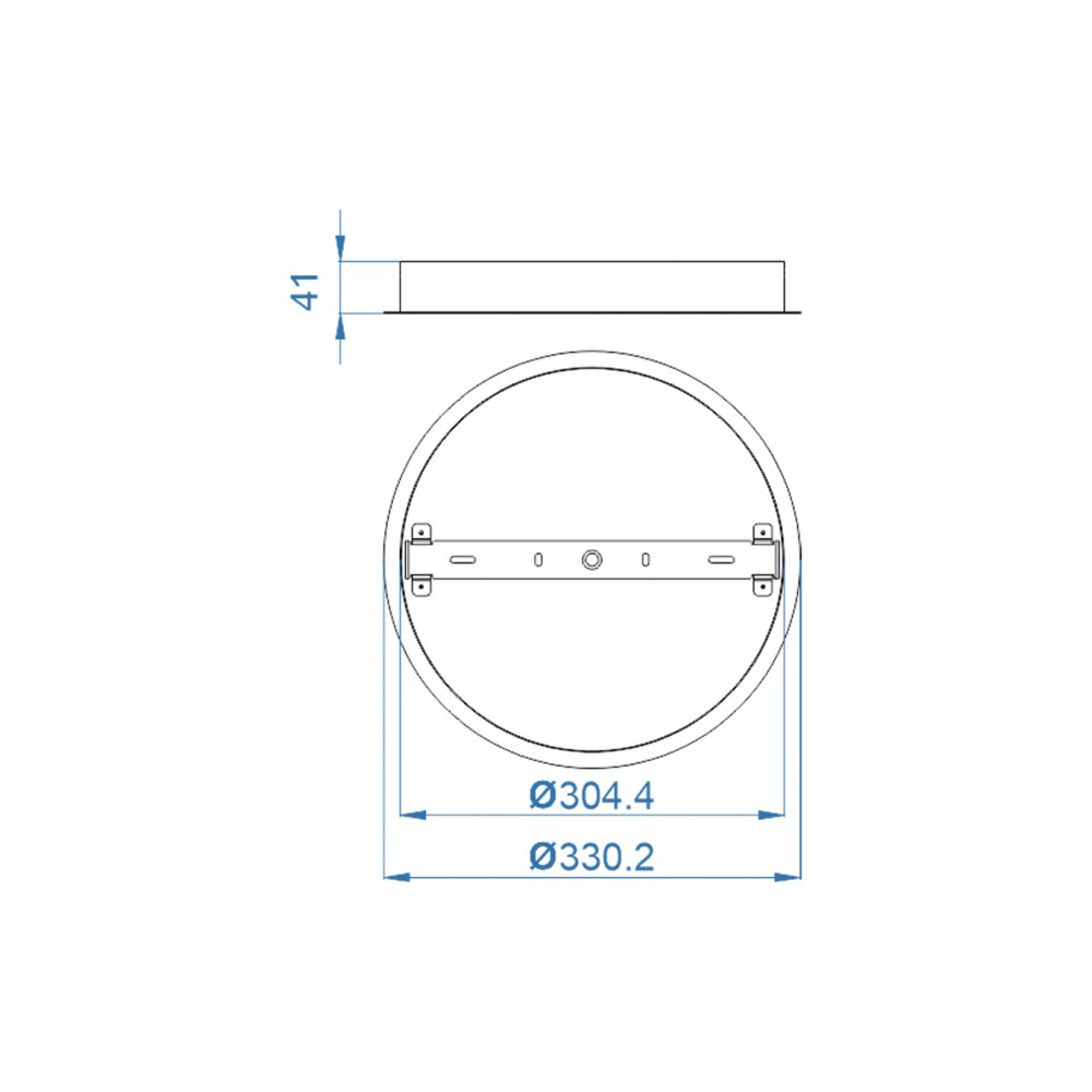 ΡΟΖΕΤΑ ΟΡΟΦΗΣ - ΚΟΥΤΙ ΤΡΟΦΟΔΟΤΙΚΟΥ ΛΕΥΚΟ 330MM - Cubalux
