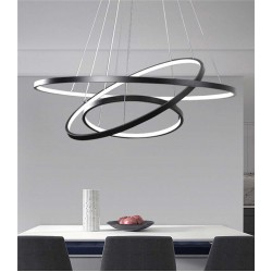 ΚΥΚΛΟΣ ΑΛΟΥΜΙΝΙΟΥ 1200MM ΜΕ ΚΑΛΥΜΜΑ ΟΠΑΛ - ΦΩΤΙΣΜΟΣ ΕΣΩΤΕΡΙΚΑ - ΜΑΥΡΟ- Cubalux