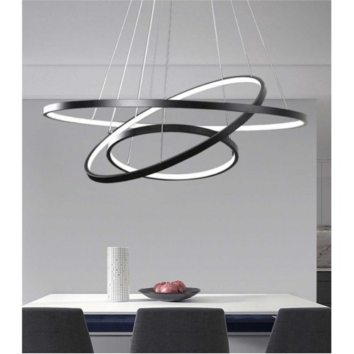 ΚΥΚΛΟΣ ΑΛΟΥΜΙΝΙΟΥ 1200MM ΜΕ ΚΑΛΥΜΜΑ ΟΠΑΛ - ΦΩΤΙΣΜΟΣ ΕΣΩΤΕΡΙΚΑ - ΜΑΥΡΟ- Cubalux