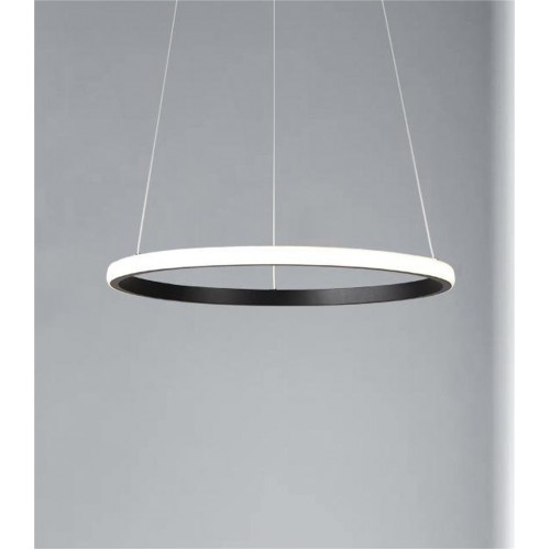 ΚΥΚΛΟΣ ΑΛΟΥΜΙΝΙΟΥ 600MM ΜΕ ΚΑΛΥΜΜΑ ΟΠΑΛ - ΦΩΤΙΣΜΟΣ ΕΞΩΤΕΡΙΚΟΣ - ΜΑΥΡΟ - Cubalux