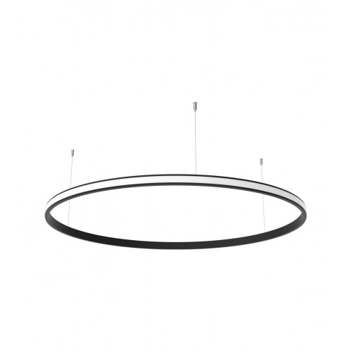 ΚΥΚΛΟΣ ΑΛΟΥΜΙΝΙΟΥ 1200MM ΜΕ ΚΑΛΥΜΜΑ ΟΠΑΛ - ΦΩΤΙΣΜΟΣ ΕΞΩΤΕΡΙΚΟΣ - ΜΑΥΡΟ - Cubalux