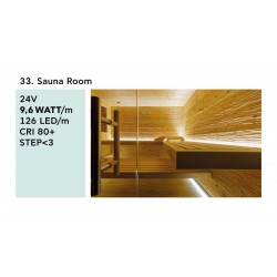 Ταινία Led 9.6W 24V IP67+ JAZZ SPECIAL - Sauna Room - 5 μέτρα - Θερμό Λευκό 2700K - CUBALUX