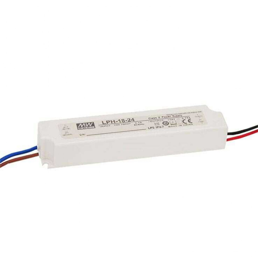 MEAN WELL LPH SERIES ― Σταθερής Τάσης 18 Watt 24 Vdc IP67