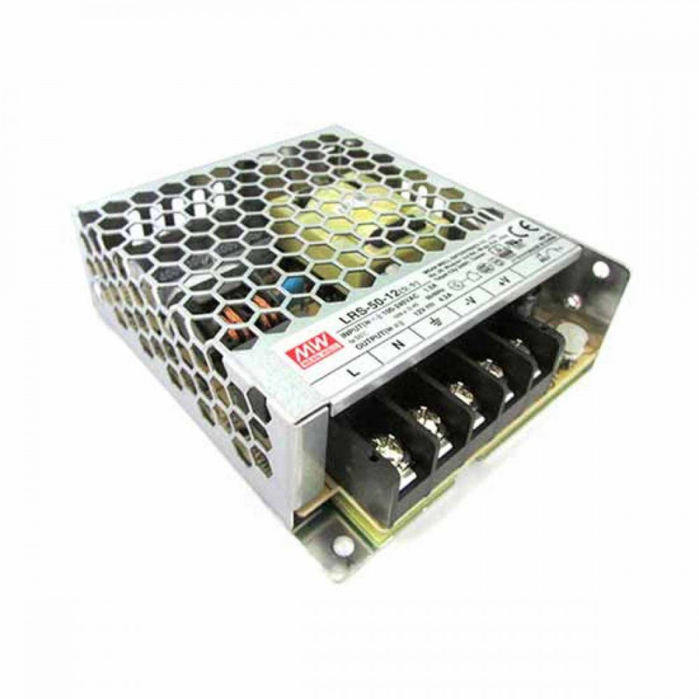 MEAN WELL LRS SERIES ― Σταθερής Τάσης 50 Watt 12 Vdc