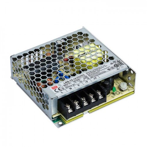 MEAN WELL LRS SERIES ― Σταθερής Τάσης 75 Watt 12 Vdc