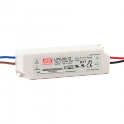 MEAN WELL LPV SERIES ― Σταθερής Τάσης 20 Watt 24 Vdc IP67