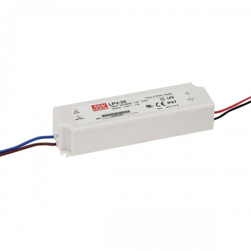 MEAN WELL LPV SERIES ― Σταθερής Τάσης 35 Watt 12 Vdc IP67