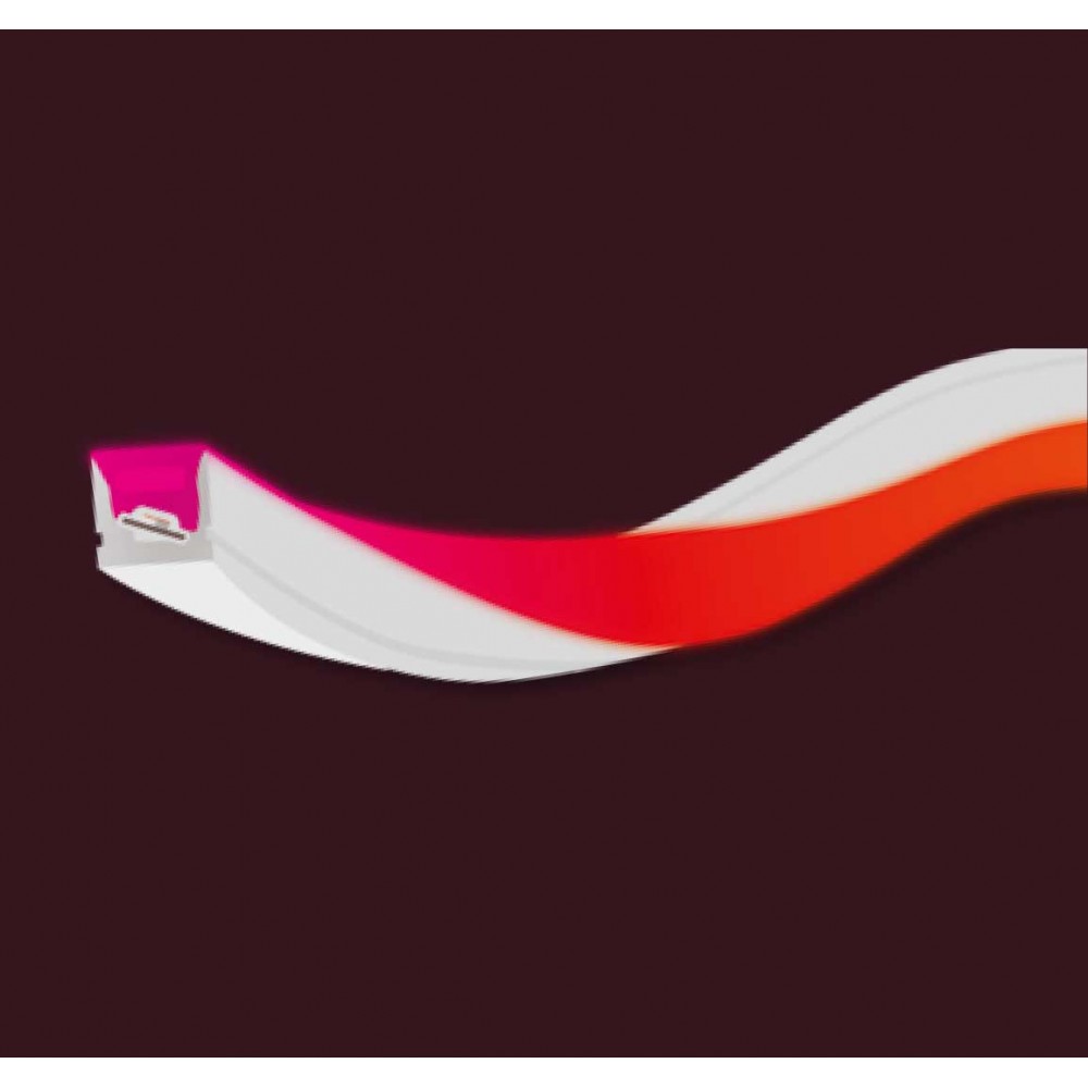 Neon Flex Διπλής Κάμψης 16x16 14 Watt/m 24V IP67 CRI90 - RGB - 5 Μέτρα - Cubalux