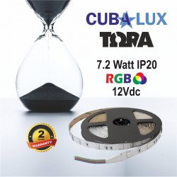 Ταινία Led Αυτοκόλλητη 7.2W 12V IP20 RGB TΩRA 5 μέτρα CUBALUX