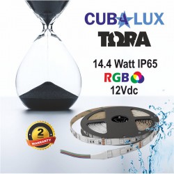 Ταινία Led Αυτοκόλλητη 14.4W 12V IP65 RGB TΩRA 5 μέτρα CUBALUX