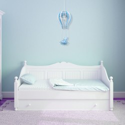 Παιδικό Φωτιστικό Γαλάζιο Αεροστατο με κρεμαστό Αρκουδάκι 1xE27 - MiLagro